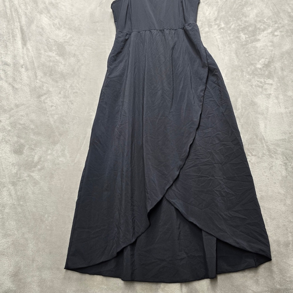 Toad&Co Sunkissed Maxi Dress Women L Black Minimalist Gorpcore Athleisure Pocket - Picture 13 of 16